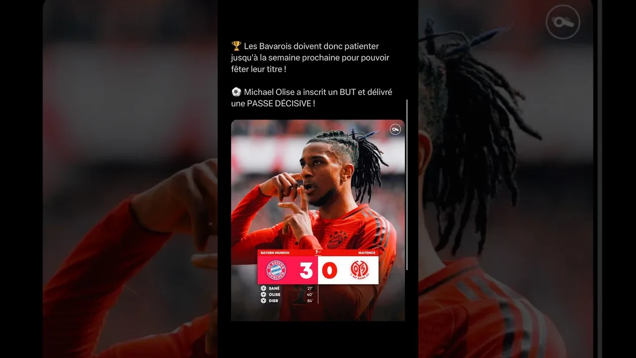 React au 3-0 du Bayern Munich contre Mayence #bayernmunich #bundesliga #football #react #reaction