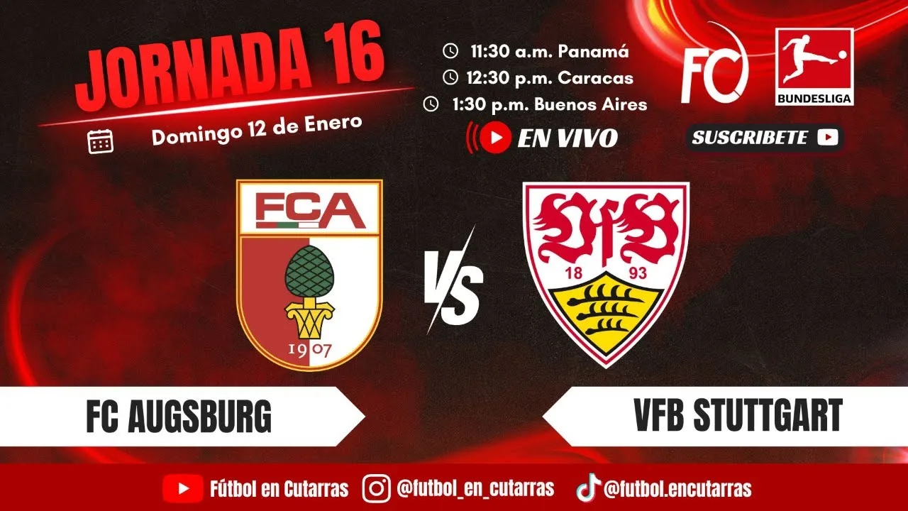 FC Augsbourg contre VfB Stuttgart | Bundesliga | Journée 16