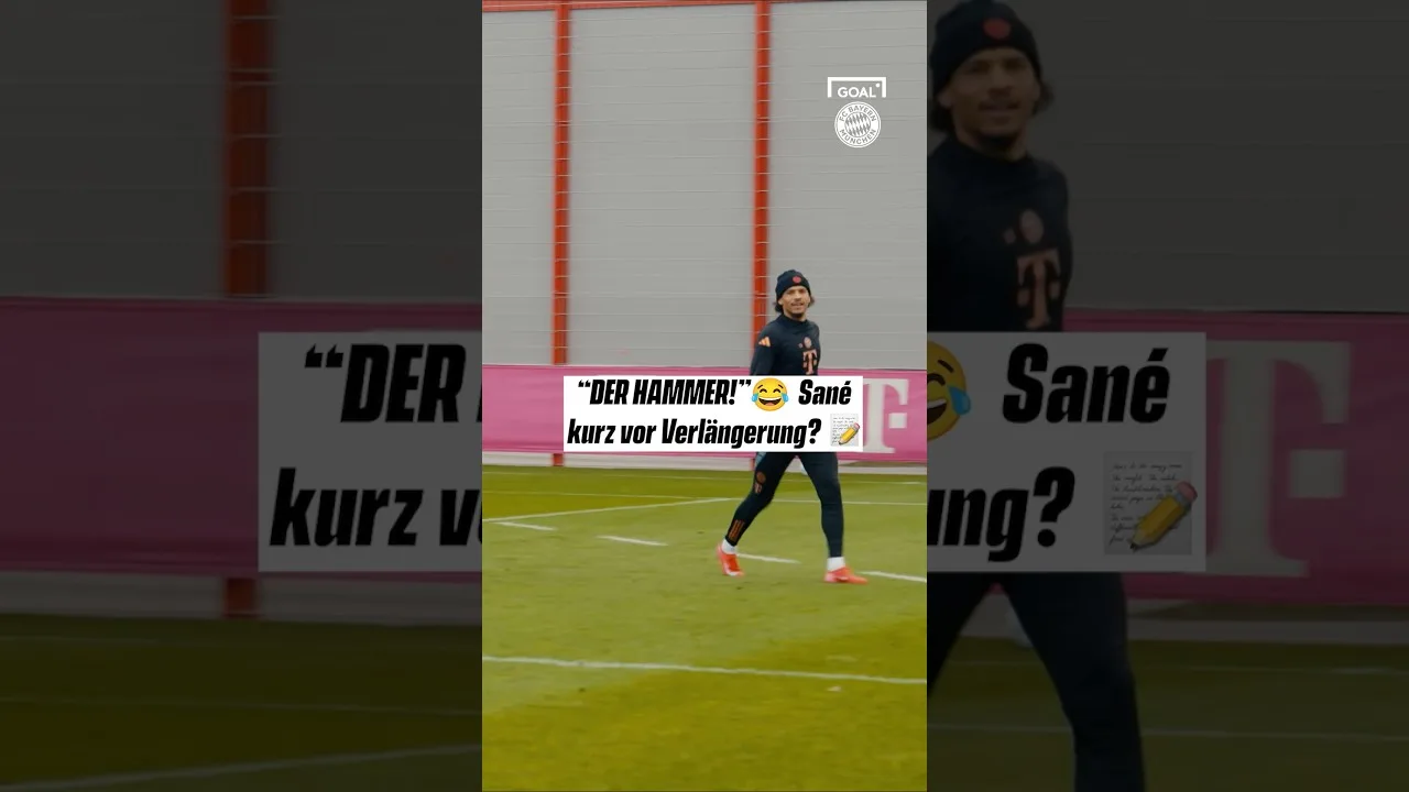 « Le marteau! » 😂 Sané peu de temps avant l’extension? ✏ ✏ ✏ @fcbayern #sane #fcbayern #bundesliga #SShorts