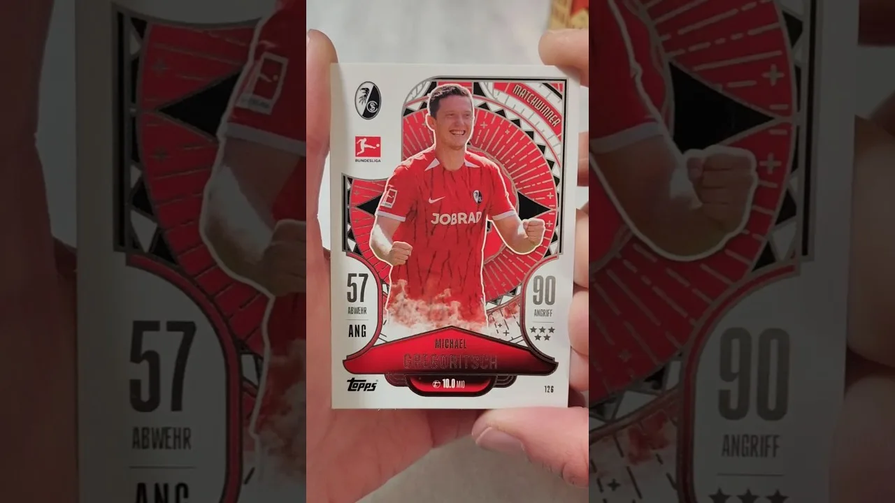TOPPS Match Attax Bundesliga 24/25 #DailyGrind 🙃 #Day80 #TradingCards #Gregoritsch #SCF #Doekhi