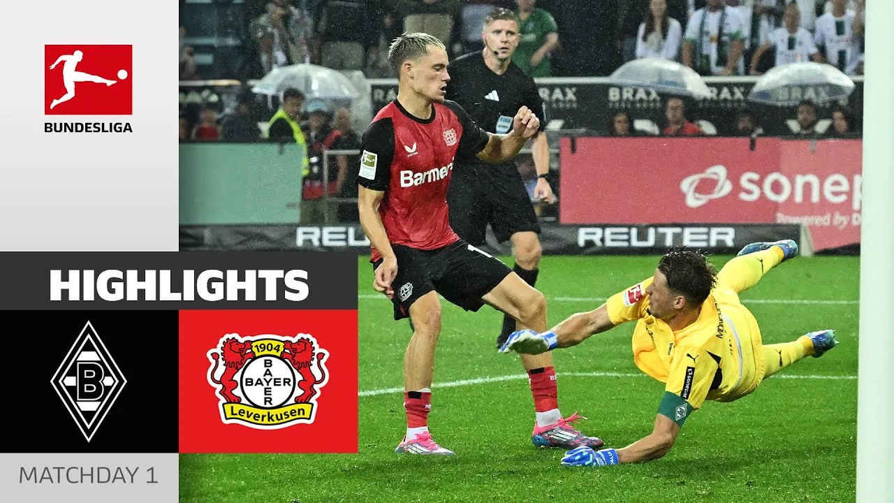 Drame PUR en 90 +11 !! | Borussia M’gladbach – Bayer 04 Leverkusen 2-3 | Faits saillants | MD1 – 2024/25