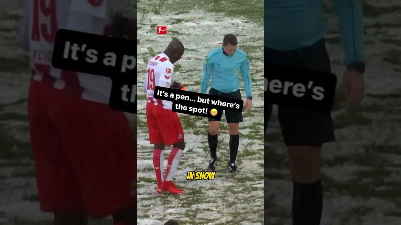 The penalty spot disappeared 😅🥶 #football #soccer #bundesliga