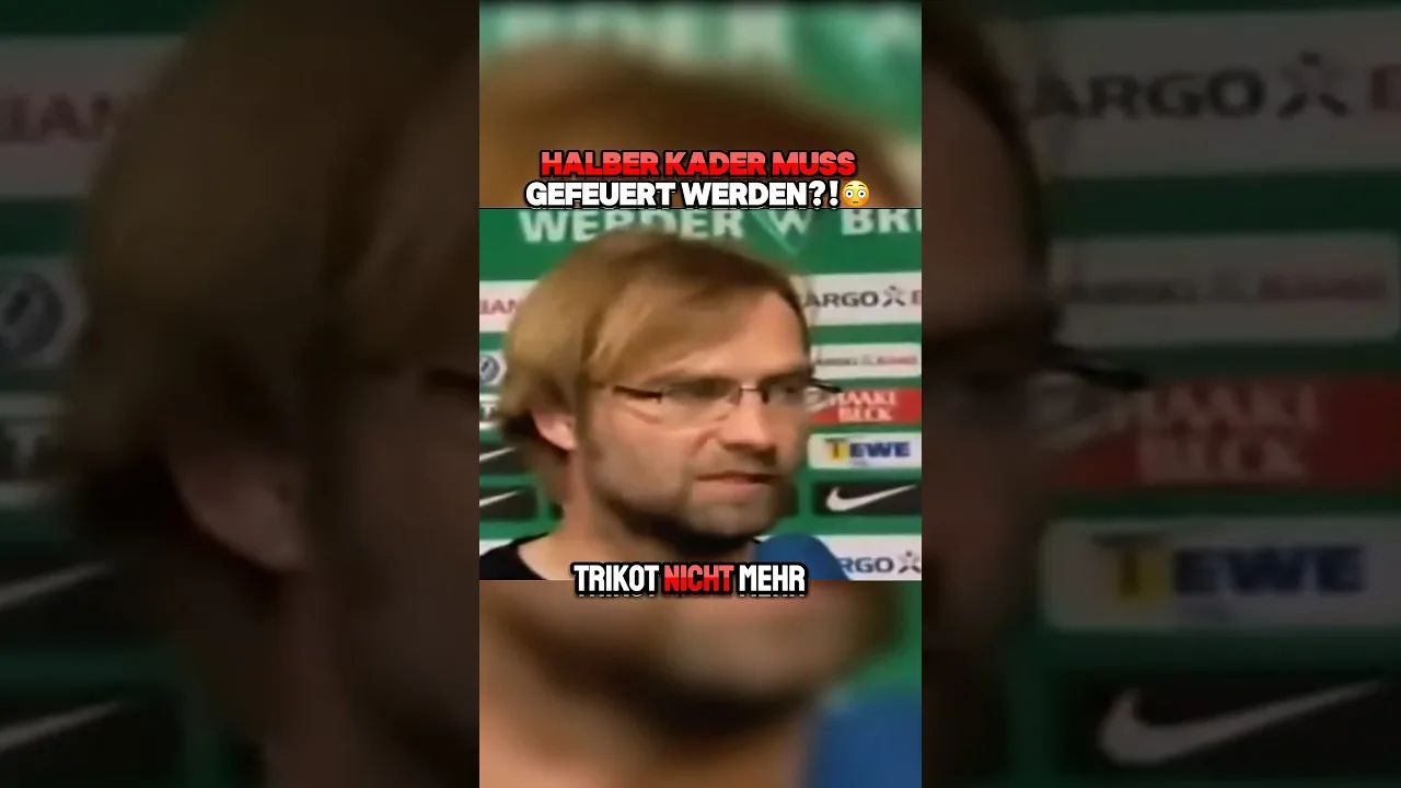 Klopp will alle über diesem Alter feuern!😳 #bundesliga #interview #klopp