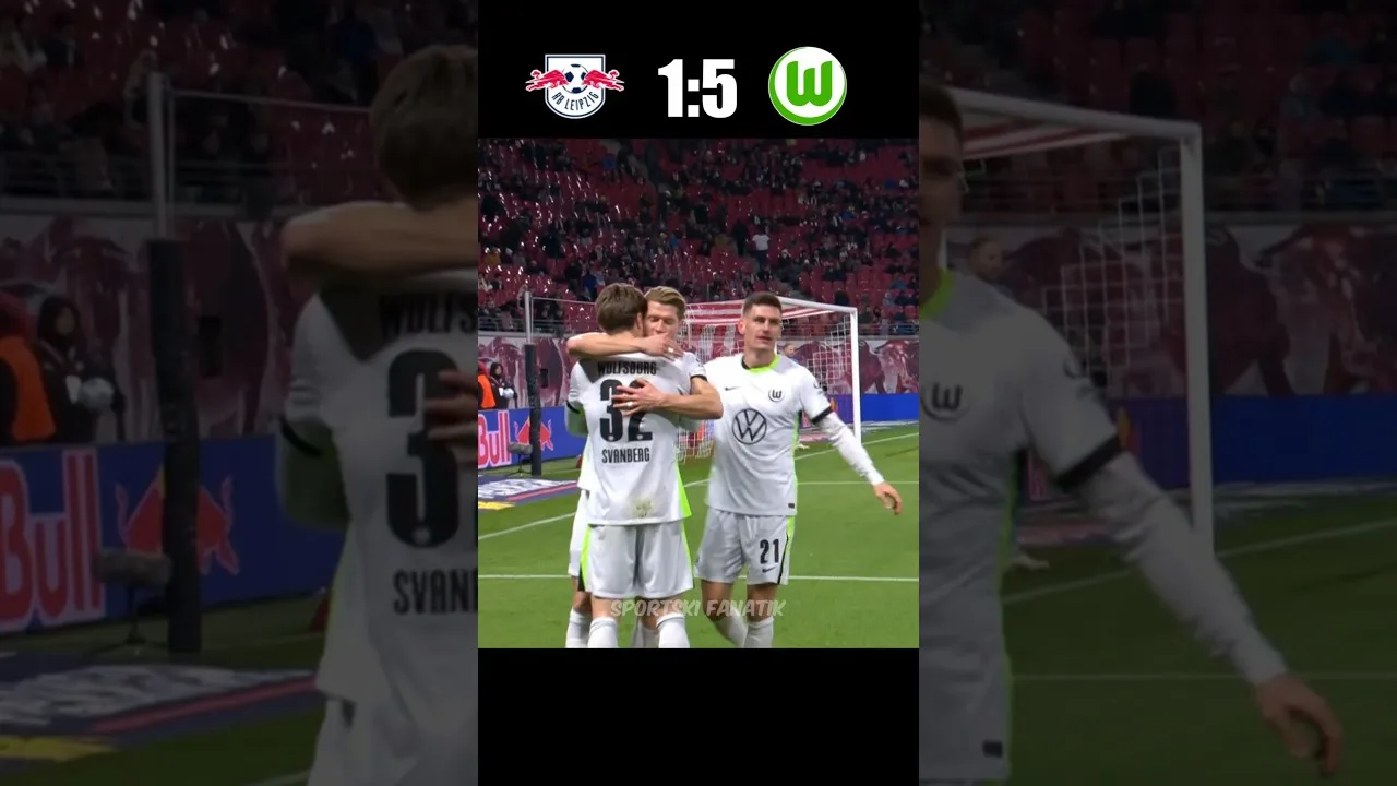 RB Leipzig vs Wolfsburg 😳 #bundesliga #rbleipzig #wolfsburg