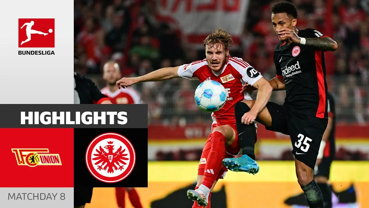 SGE sauve le point avec un homme à terre ! | Union Berlin – Francfort 1-1 | HL | MD8 – Bundesliga 2024/25