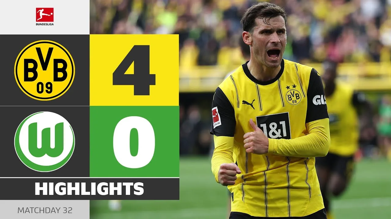 BVB veut le CL! | Borussia Dortmund – Vfl Wolfsburg | Faits saillants | Matchday 32 – Bundesliga 24/25