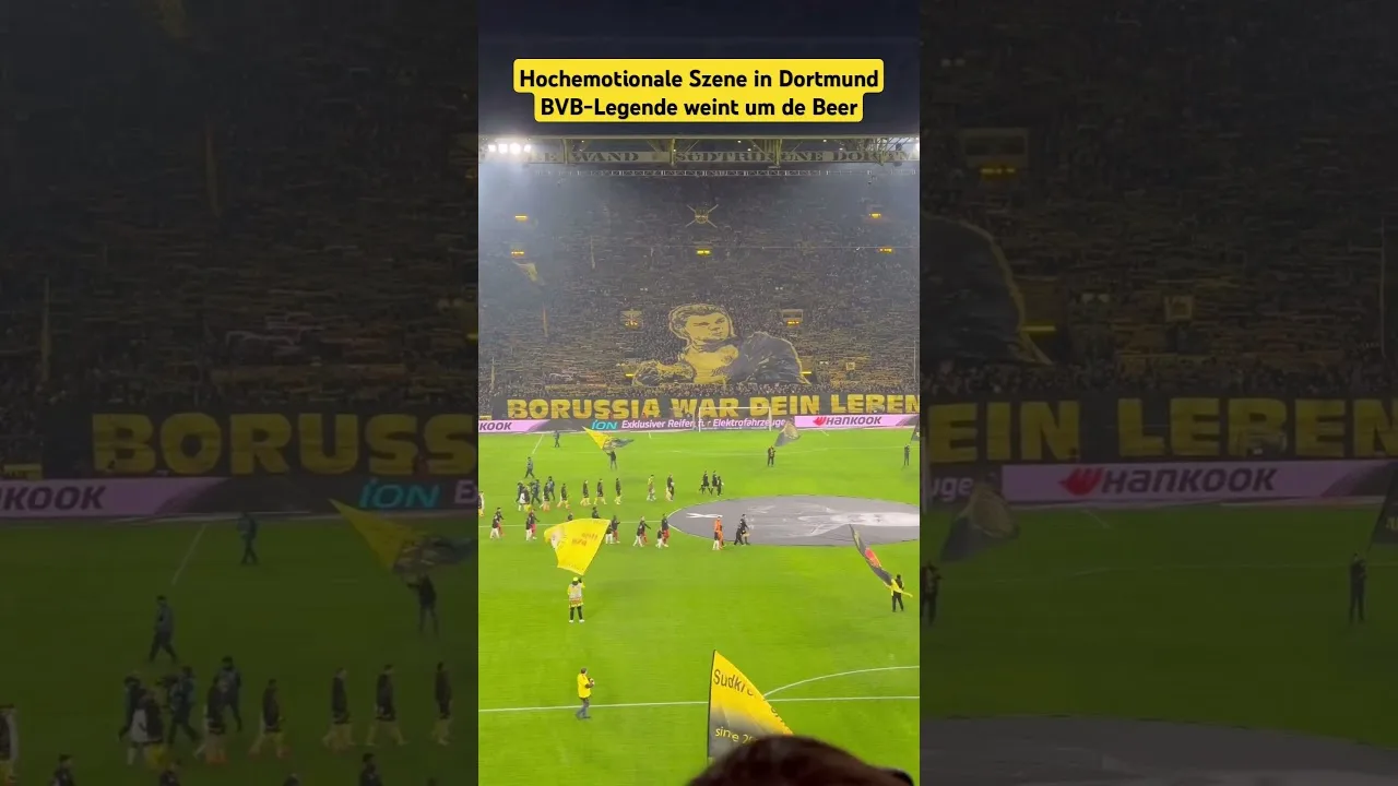 Hochemotionale Szene in Dortmund bVB-Legende weint um de Beer