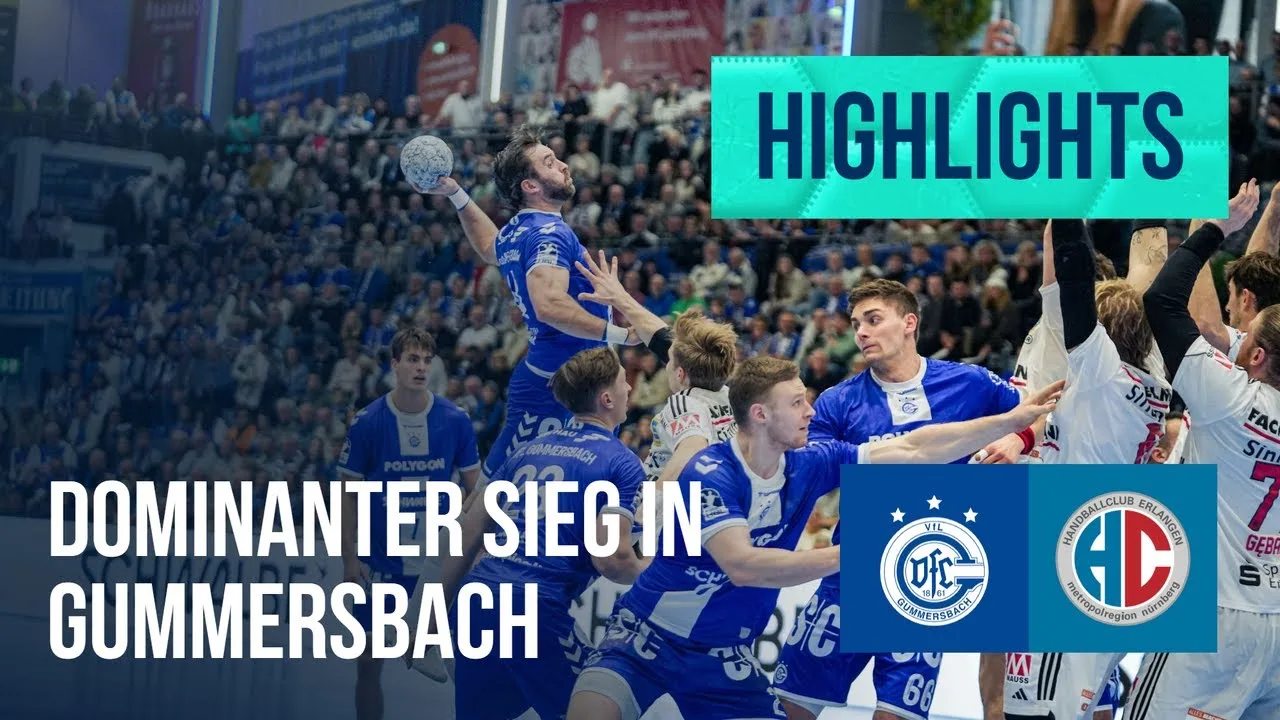 Temps forts : VfL Gummersbach – HC Erlangen (saison 2024/25) | DAIKIN Handball-Bundesliga