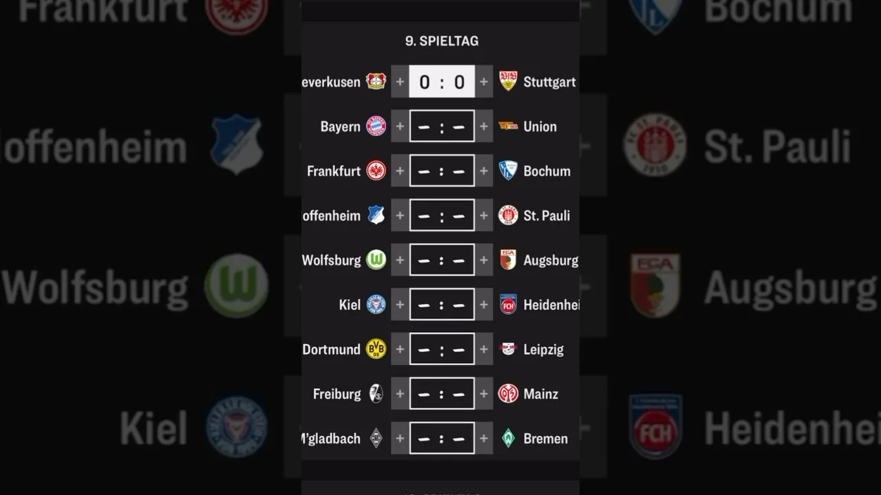 Bundesliga Prognose vom 9 Spieltag🔥⚽️