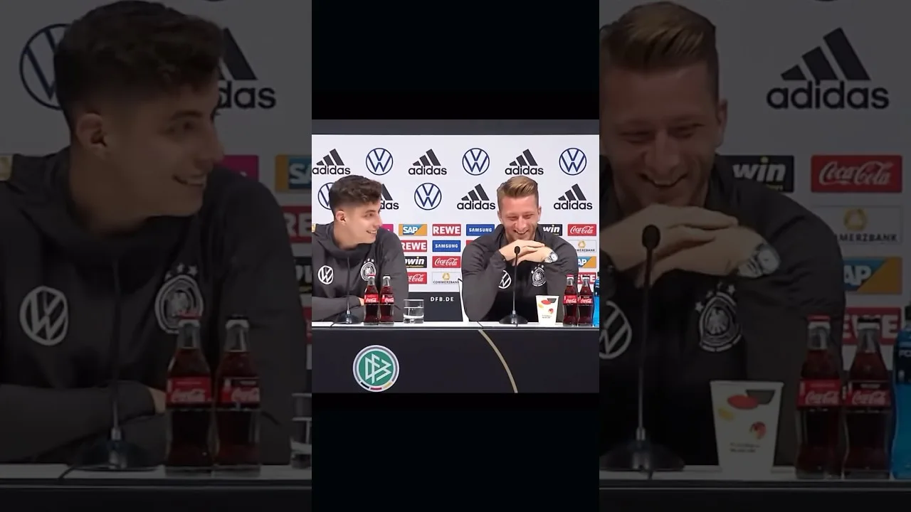 MODÈLES DE RÔLE😂 CONFÉRENCE DE PRESSE HAVERTZ, REUS ET GNABRY :