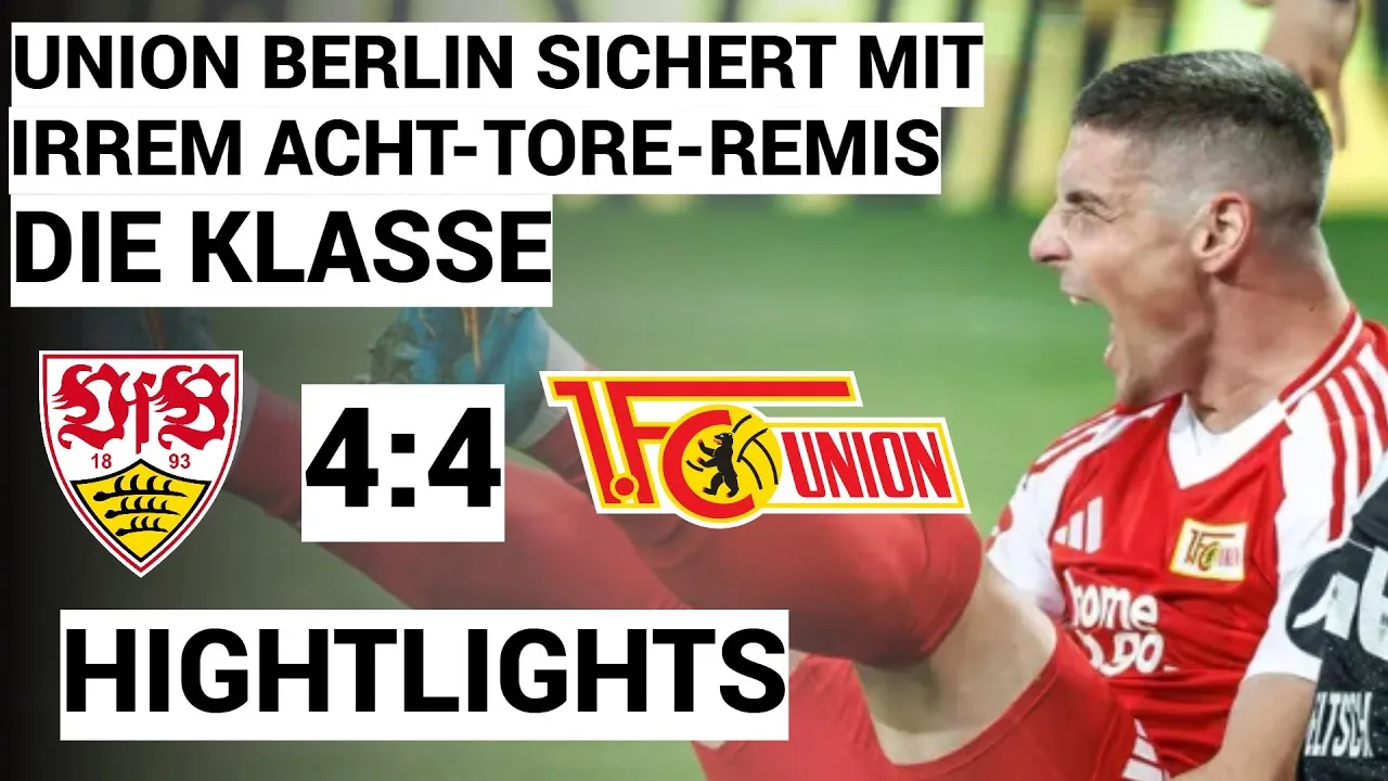 VFB Stuttgart – 1. FC Union Berlin | 4: 4 | Hightlights | Bundesliga, jeudi 30 2024/25