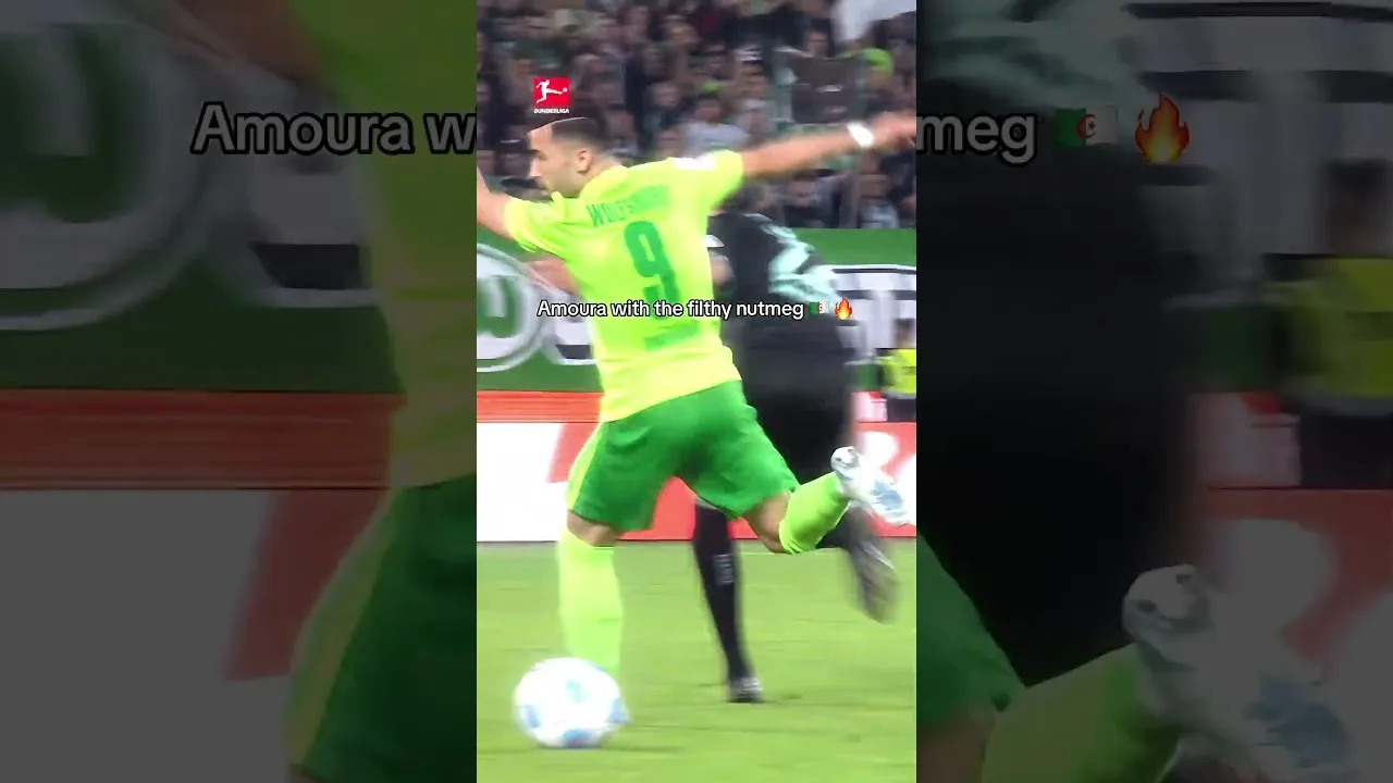 Amoura showing off his skills🔥🇩🇿#bundesliga #fussball