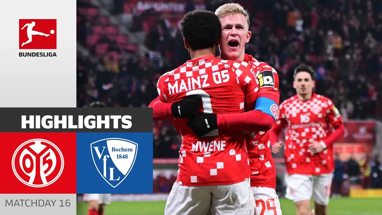 Accolade Burkardt ! | 1. FSV Mayence 05 – VfL Bochum 1848 2-0 | Faits saillants | MD16 – Bundesliga 2024/25