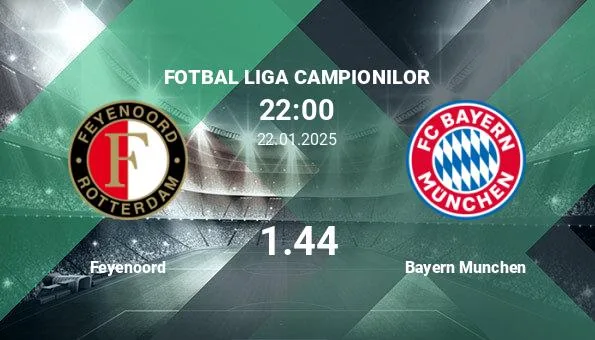 Feyenoord vs Bayern Munich, conseils de paris Ligue de football…