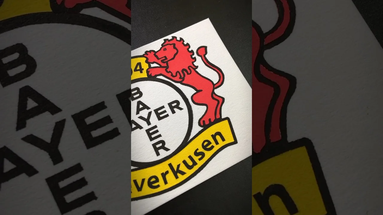 BAYER 04 LEVERKUSEN 🟥⬛ Die Schwarzroten #bundesliga #posca #drawing