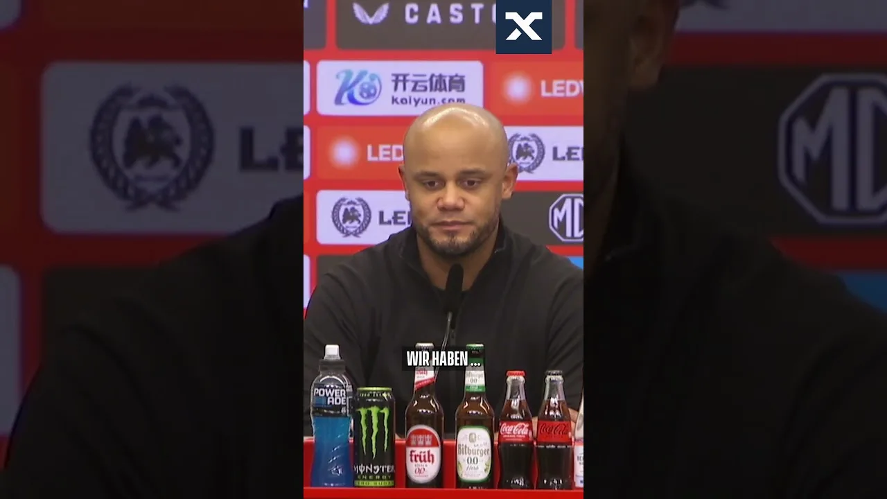 Kompany a-t-il été surpris par Leverkusen? 🤔 #fcbayern #S Shorts