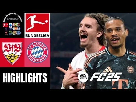 VFB Stuttgart vs FC Bayern Munich 24th Matchday Bundesliga Highlights