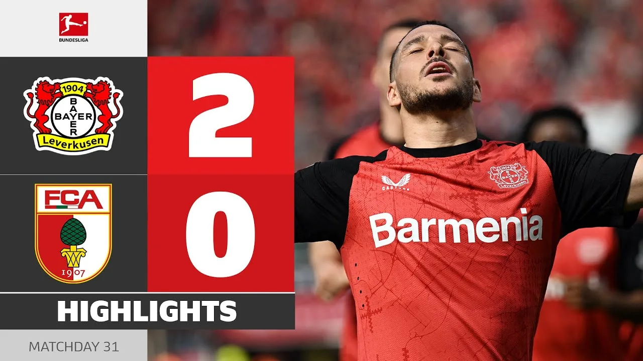 Ne ruissez pas Leverkusen! | Bayer 04 Leverkusen – FC Augsburg | Faits saillants | MD 31 – BL 2024/25