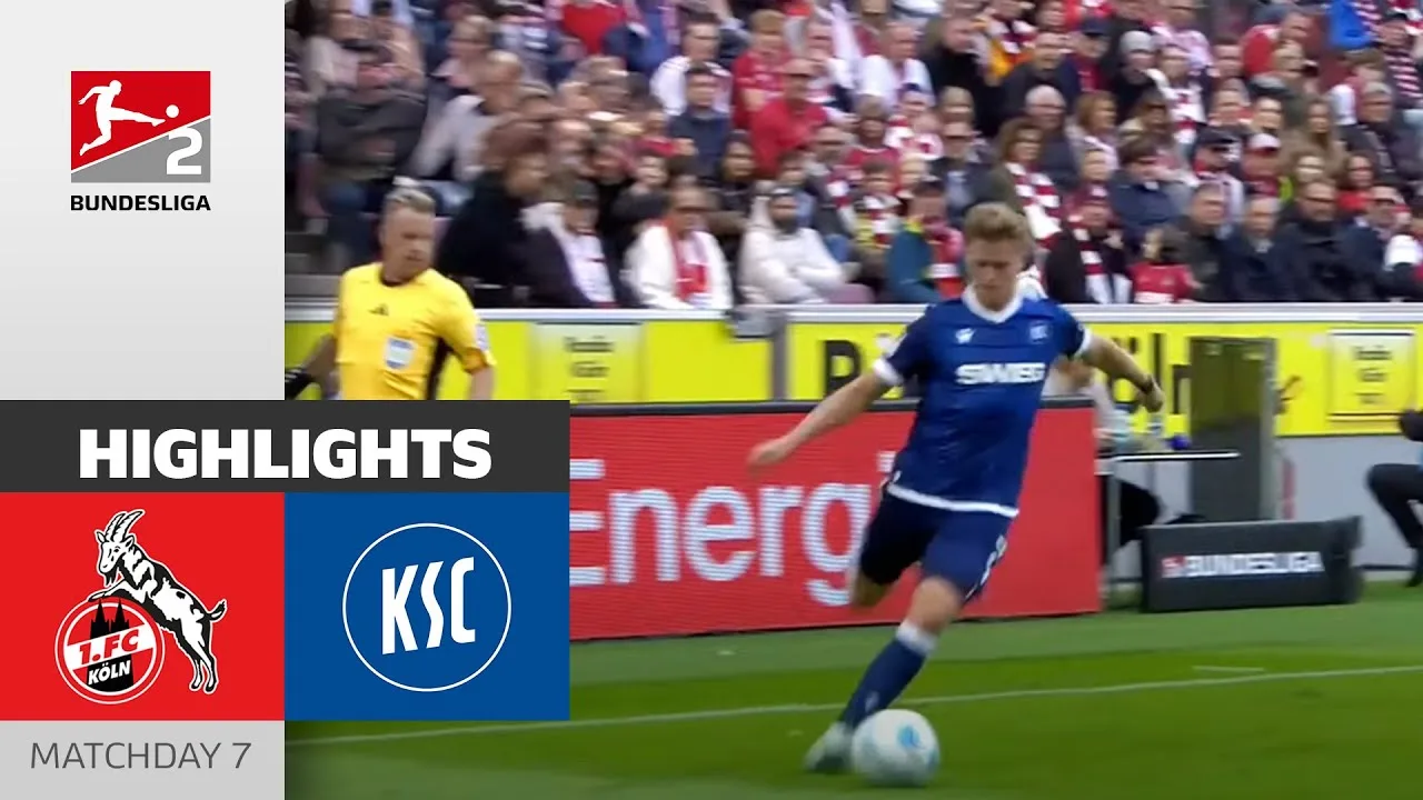 Un duel intense ! | 1. FC Cologne – Karlsruher SC 4-4 | Faits saillants | 7ème journée – Bundesliga 2 24/25