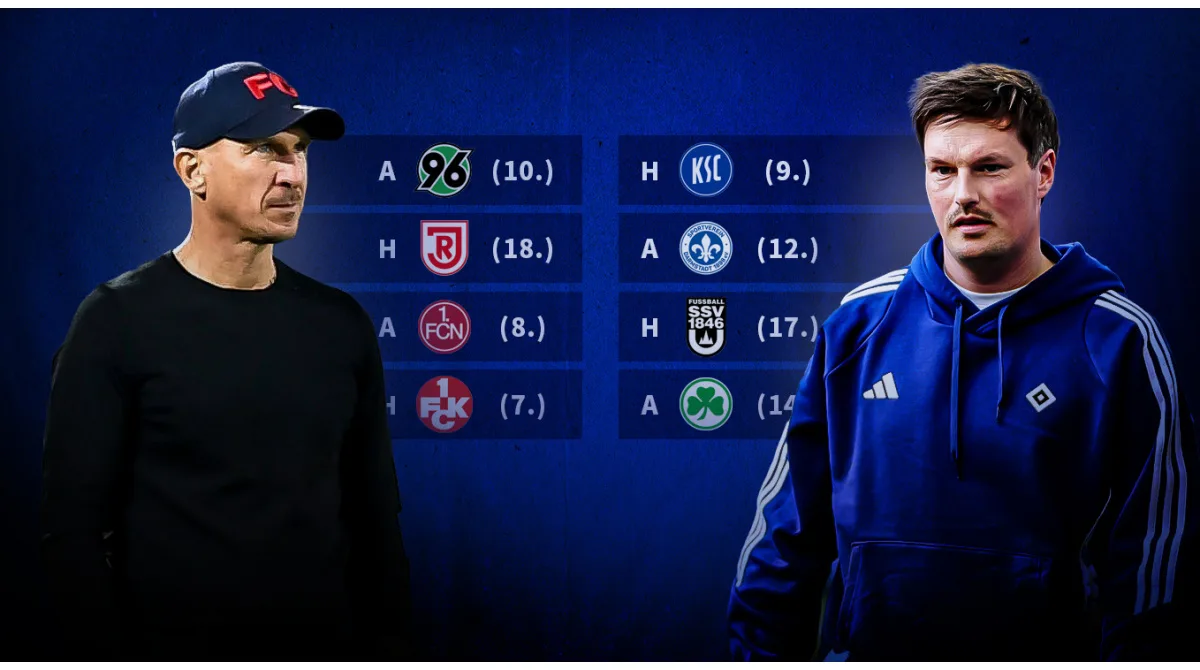 2. Bundesliga: HSV avec le programme le plus léger restant – Cologne a également de bonnes cartes