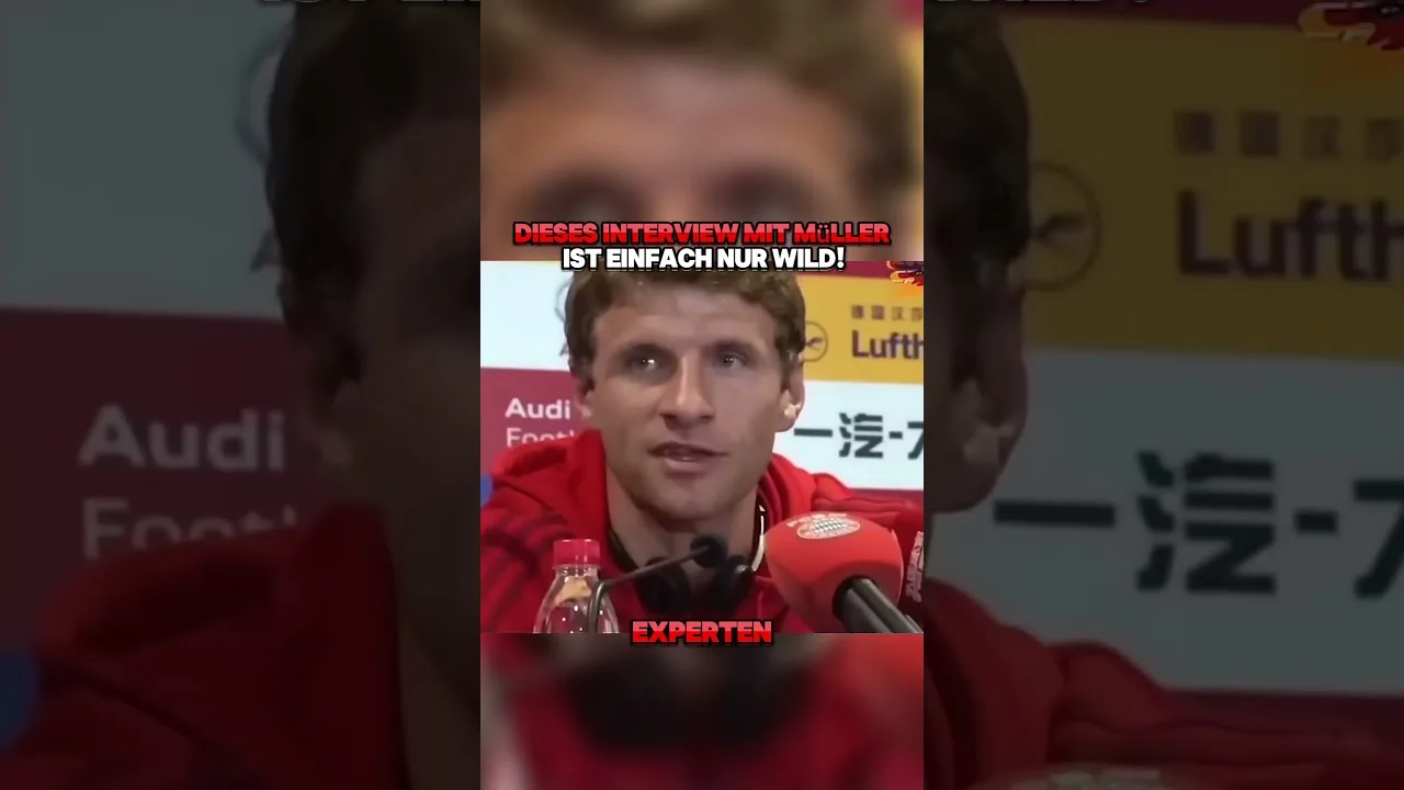 Thomas Müller und die Sache mit der Nase… 👃😂 #interview #bayern #bundesliga #thomasmuller