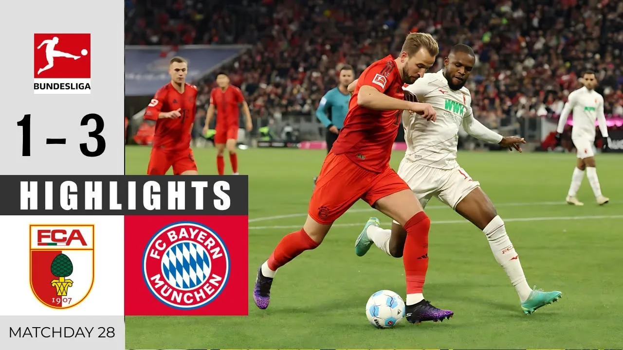 Augsbourg contre le Bayern Munich 1 – 3 | Faits saillants et objectifs | Bundesliga 2024/25