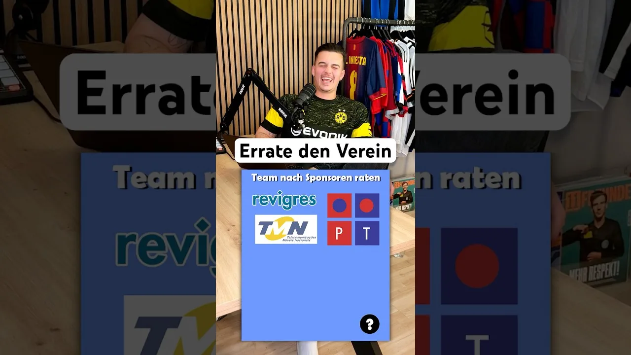 Errate den Verein an Sponsoren 🥵 #fussball #rätsel #bundesliga #podcast #pfostenrettet
