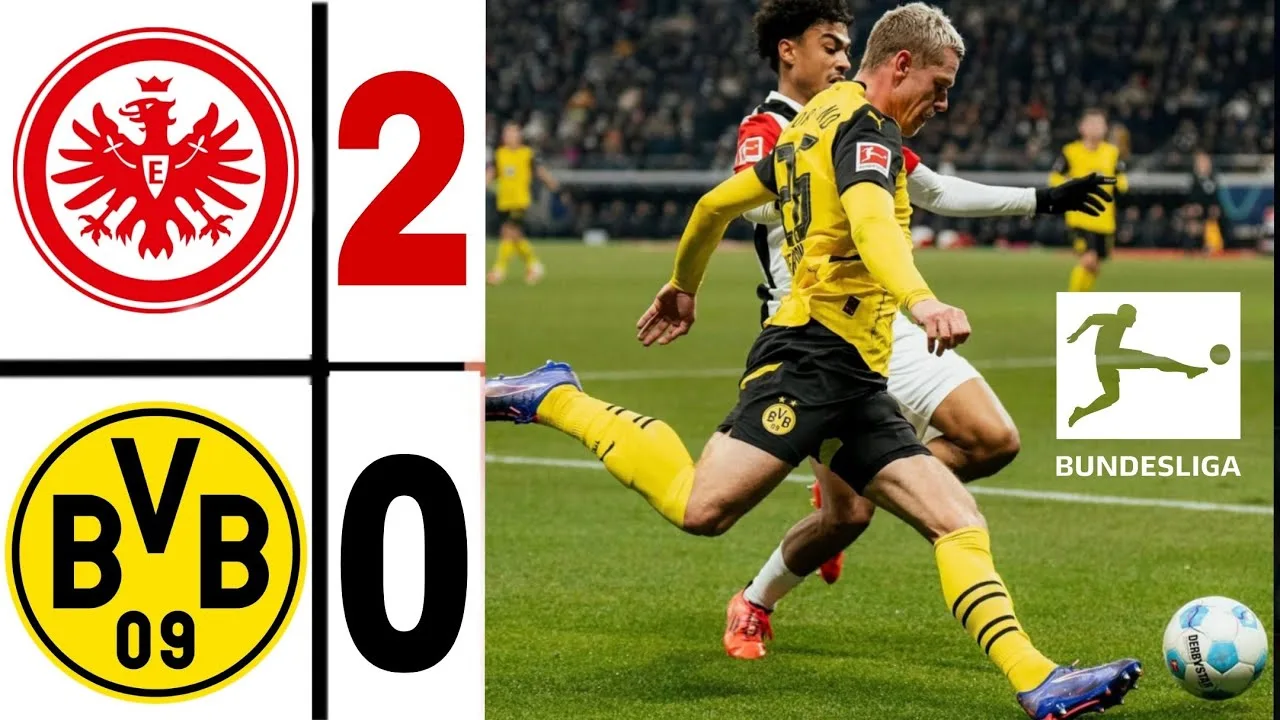 Francfort – Dortmund 2-0 | Faits saillants| Borussia Dortmund contre Eintracht Francfort | Bundesliga 2024/25