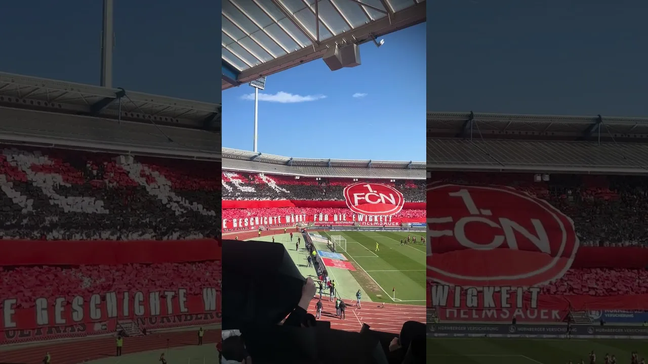 Choreo des 1. FC Nürnberg bei 274 frankenderby #1fcnürnberg #football #bundesliga #fcn #frankenderby
