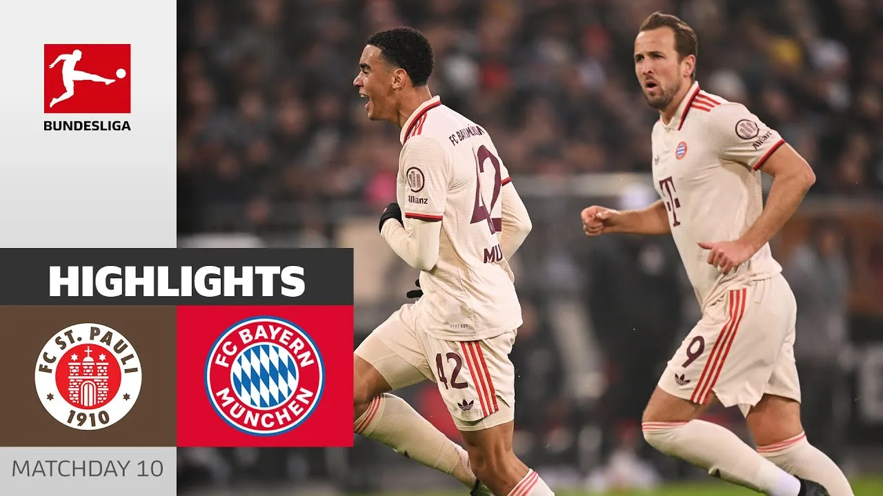Le Bayern augmente son avance ! | St.Pauli – FC Bayern Munich 0-1 | Faits saillants | MD10 – Bundesliga
