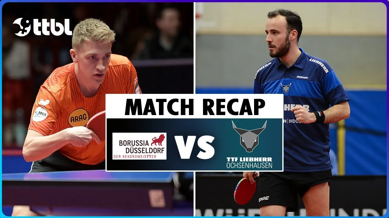 Düsseldorf contre Ochsenhausen (Recap de Table Tennis Bundesliga) | 2025 Matchday 20