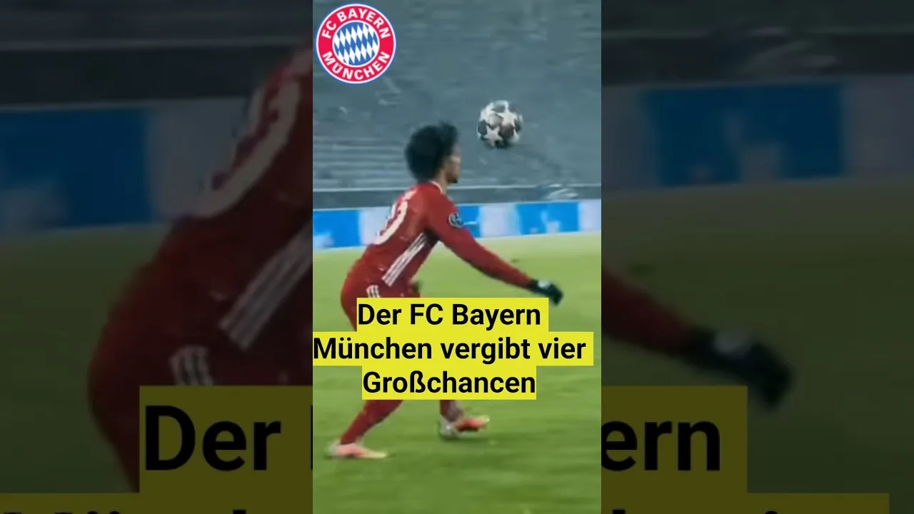 Vier vergebene Torchancen für den FC Bayern München. #bayern