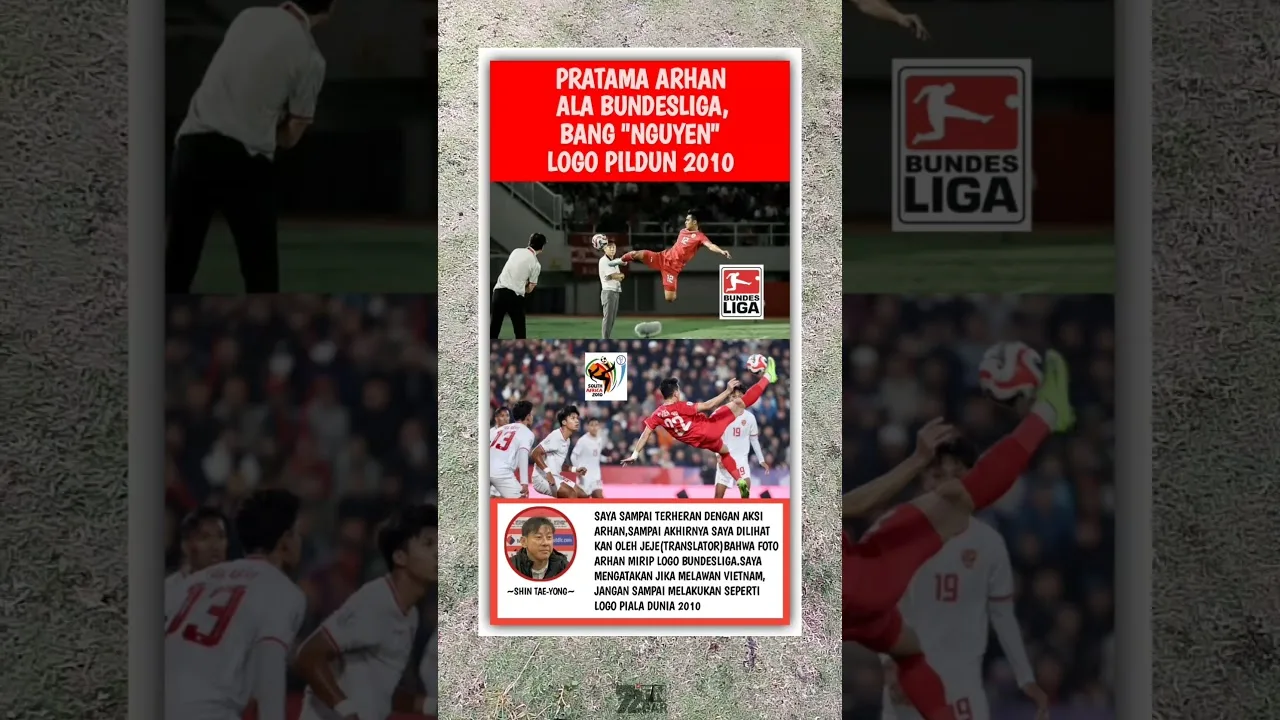PRATAMA ARHAN ALA BUNDESLIGA LOGO, SHIN TAE-YONG HERAN #pratamaarhan #timnas #shorts #bundesliga