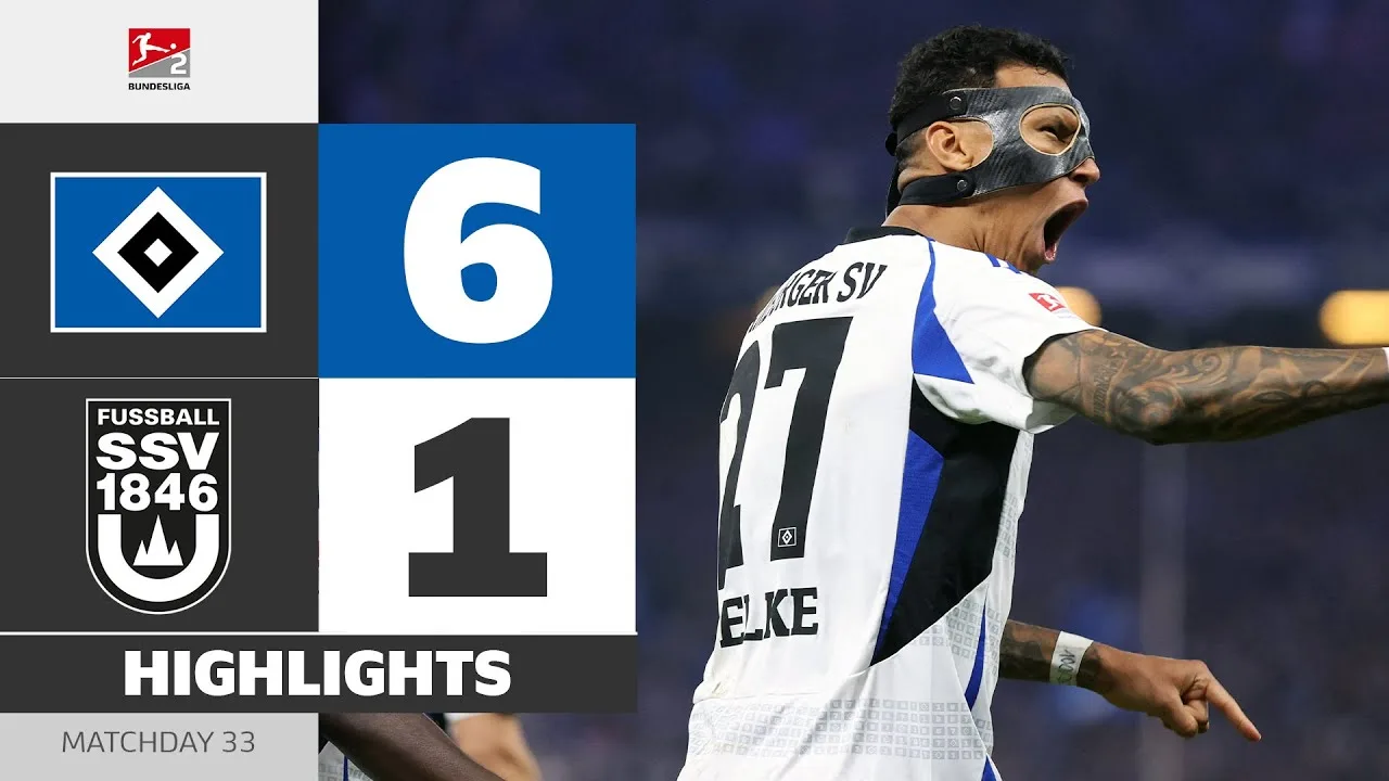 Bienvenue à Back Hamburger SV! 🏆 | Hamburger SV – SSV ULM | Faits saillants | Matchday 33 – Bundesliga 2