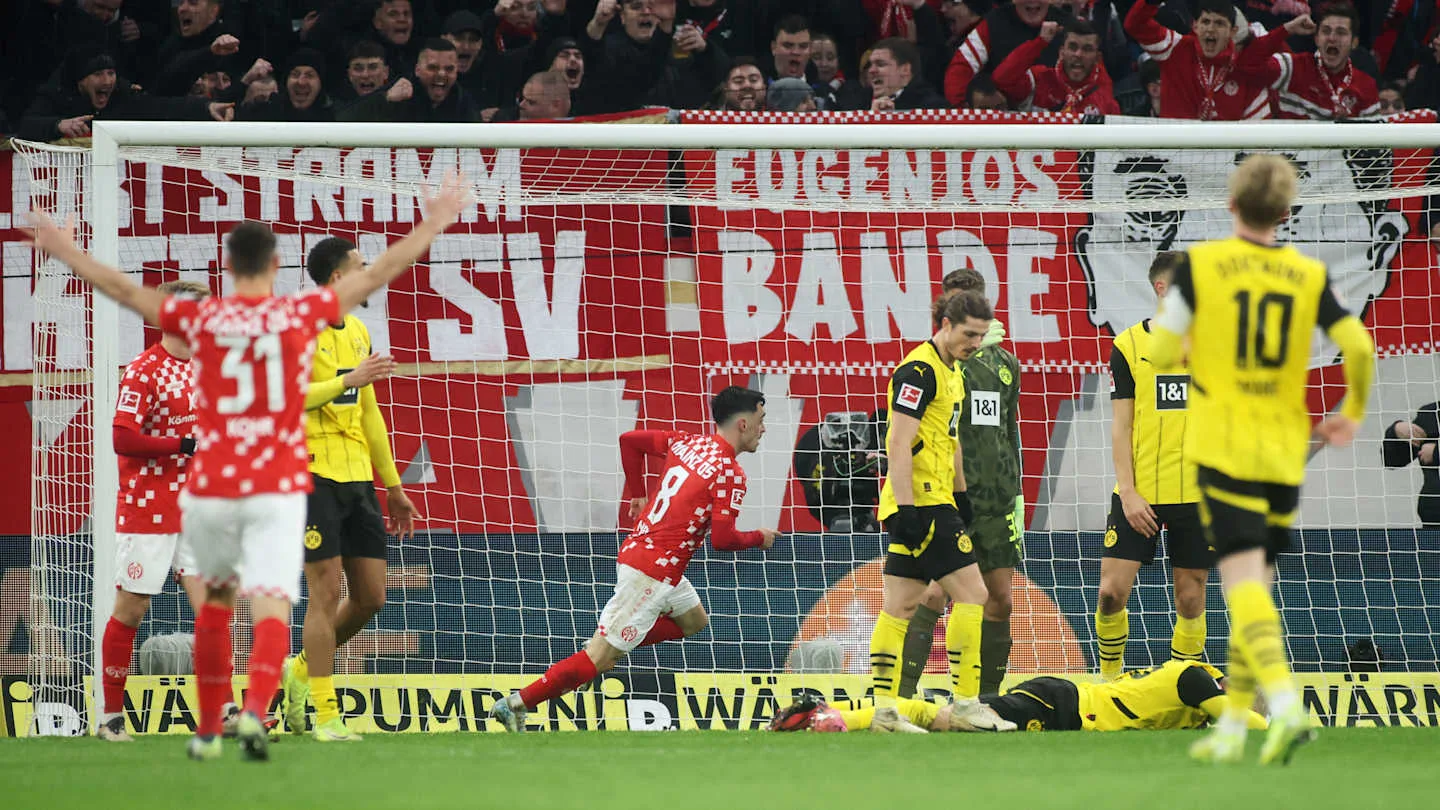 Mayence 05 3-1 Borussia Dortmund : points à retenir d’une défaite prévisible