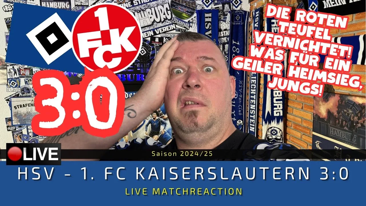 🔴Live: HSV – Kaisrslautern | Game à 6 points à la lumière de l’intervalle à Volkspark! Victoire à domicile, les gars! | Faire correspondre la réaction