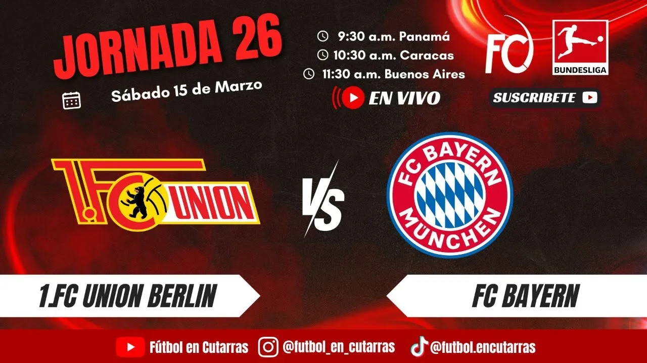 1.FC Union Berlin vs FC Bayern | Carrousel Bundesliga | Jour 26