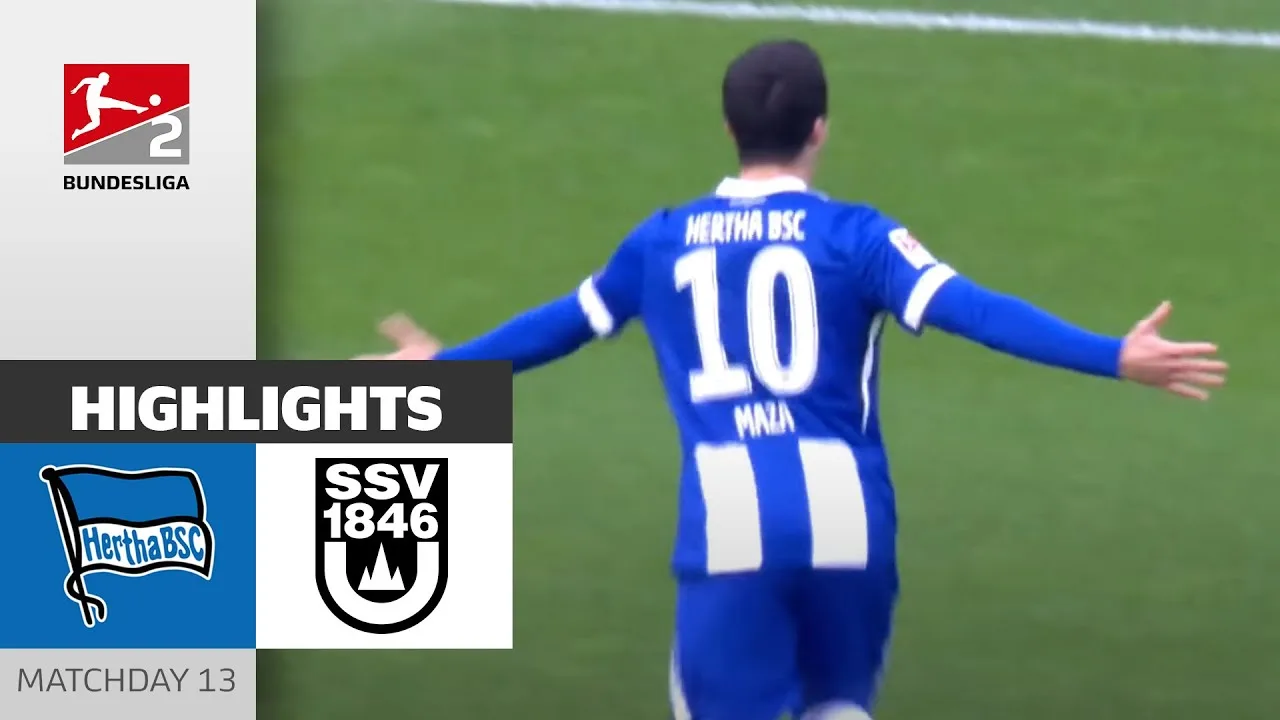 Fusée Maza ! | Hertha Berlin – SSV Ulm 2-2 | Faits saillants | 13ème journée – Bundesliga 2 2024/25