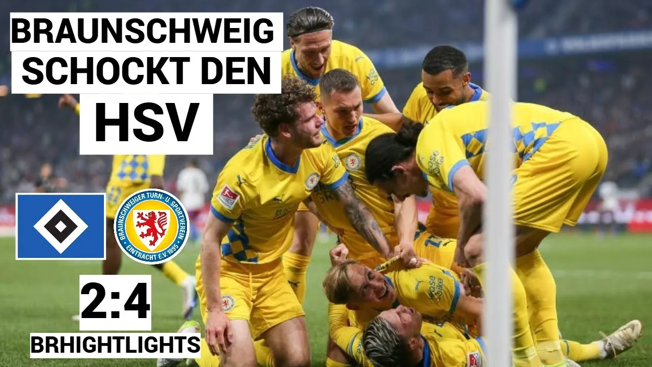 HSV – Eintracht Braunschweig | 2: 4 | Hightlights | 2e Bundesliga, 29e match 2024/25