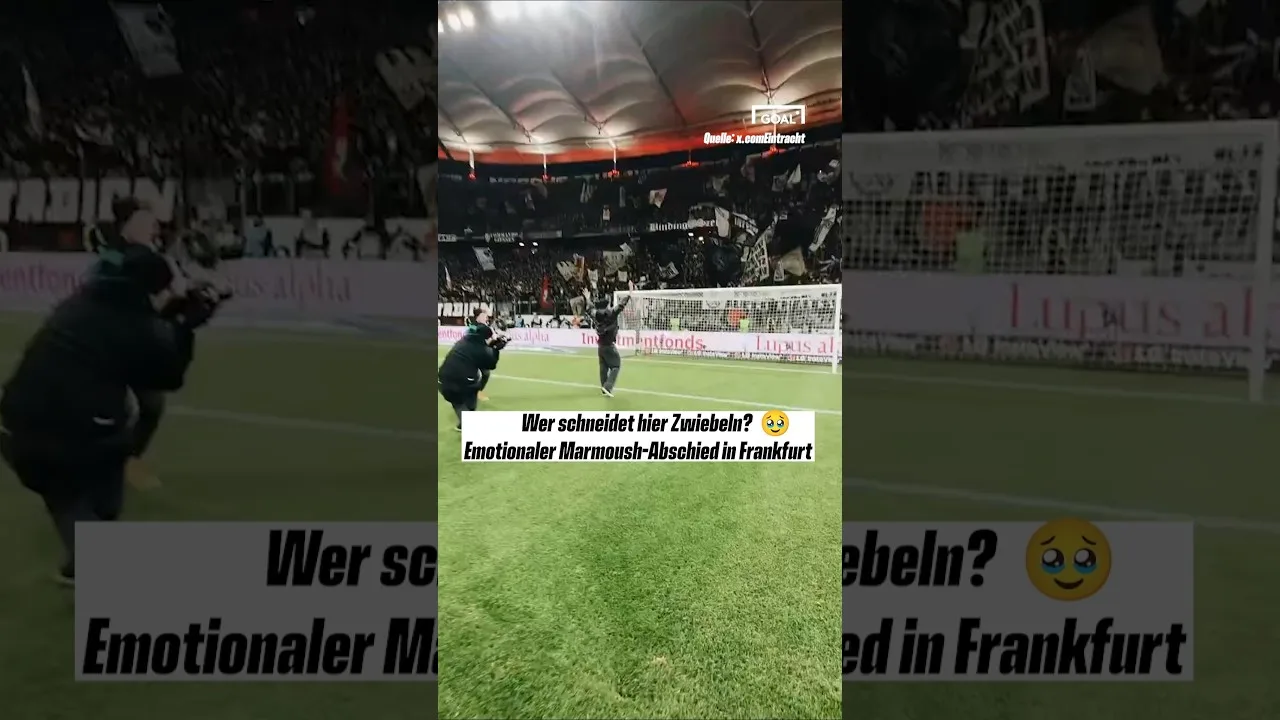 Qui coupe les oignons ici ?😭 Adieu émotionnel à Marmoush à Frnakfurt #sge #marmoush #bundesliga