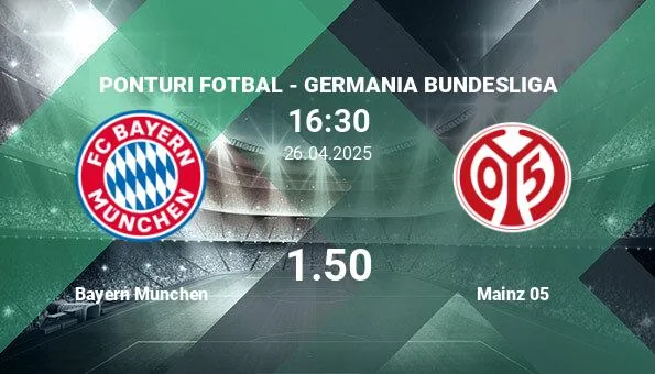 Bayern Munich vs Maypain 05, paris le football …