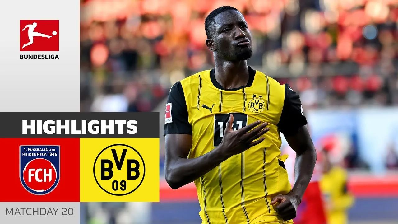 BVB retour sur la piste gagnante! | Heidenheim – Borussia Dortmund 1-2 | Faits saillants | MD 20 – Bundesliga