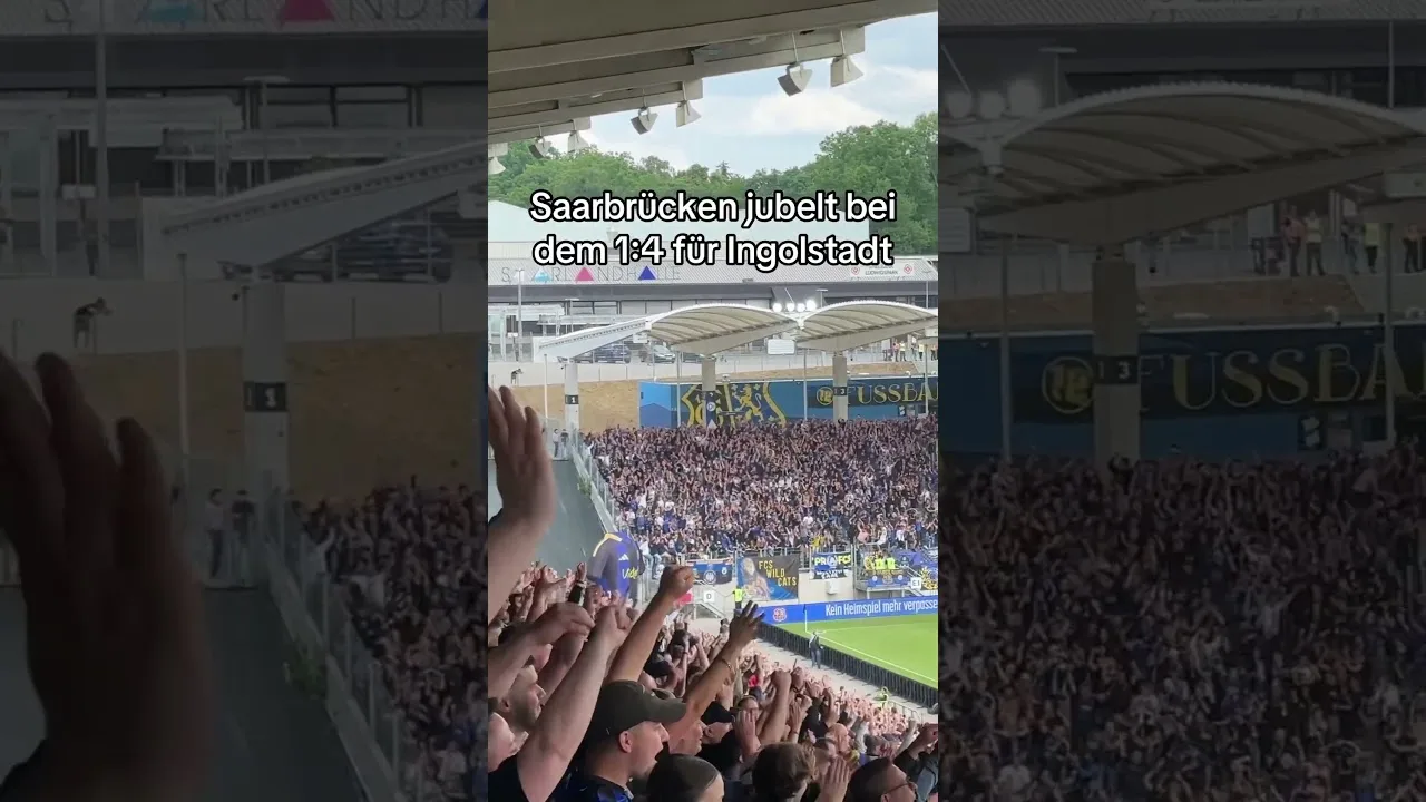 Saarbrücken Jubel beim eins zu vier für Ingolstadt #fcs #bundesliga #fcsaarbrücken #saarbrücken