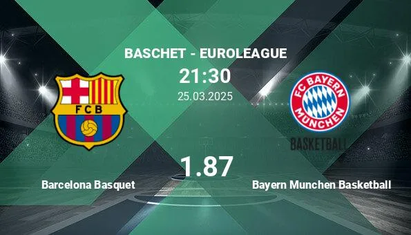 Barcelone Basquet vs Bayern Munich Basketball, Ponturi P …