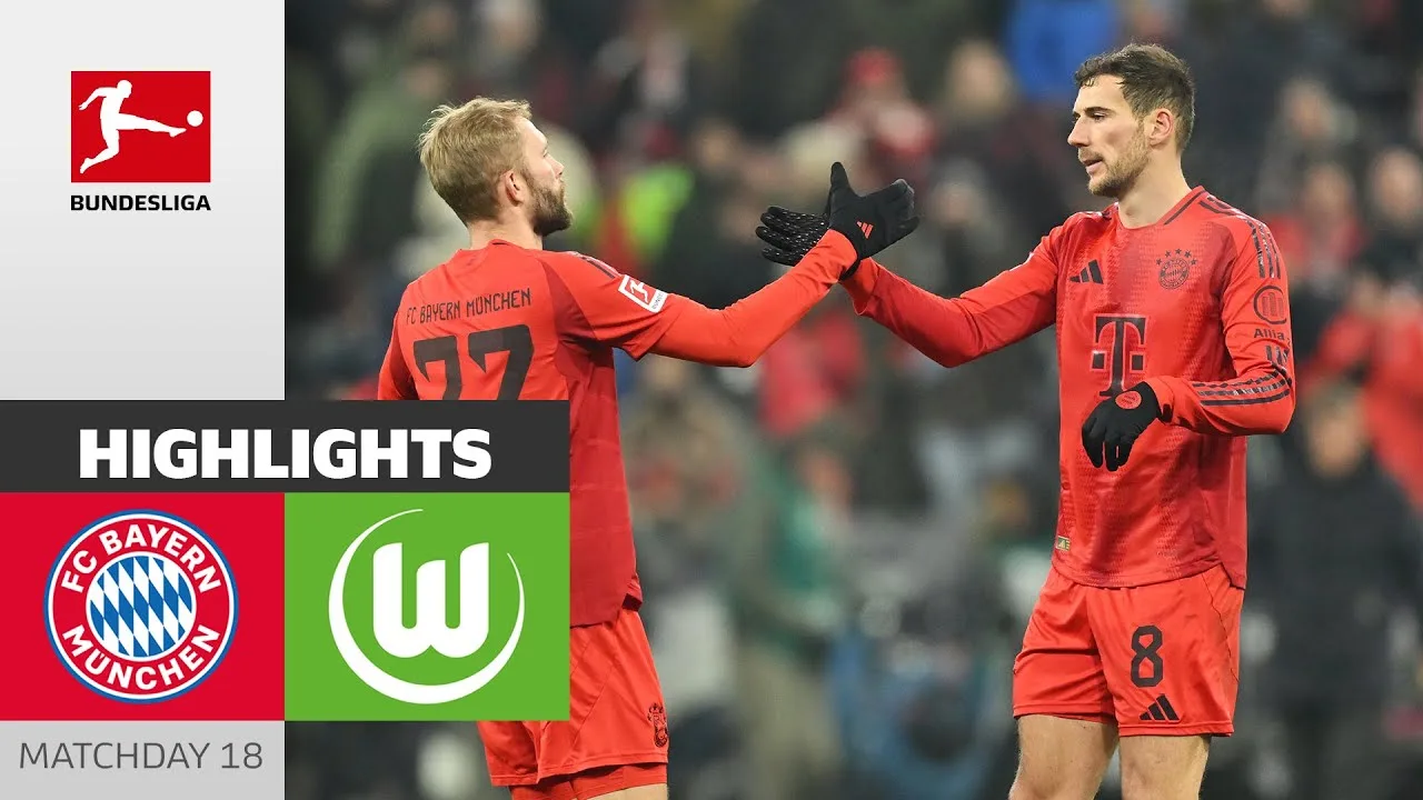 Victoire âprement disputée à Munich ! | FC Bayern Munich – Wolfsbourg 3-2 | Faits saillants | Bundesliga