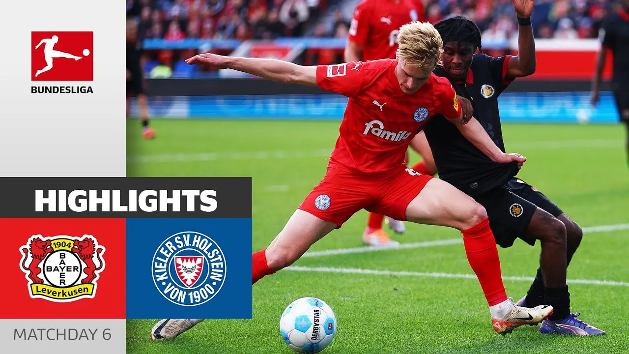 Kiel se bat pour un point ! | Bayer 04 Leverkusen – Holstein Kiel 2-2 | Faits saillants | MD6 – Bundesliga