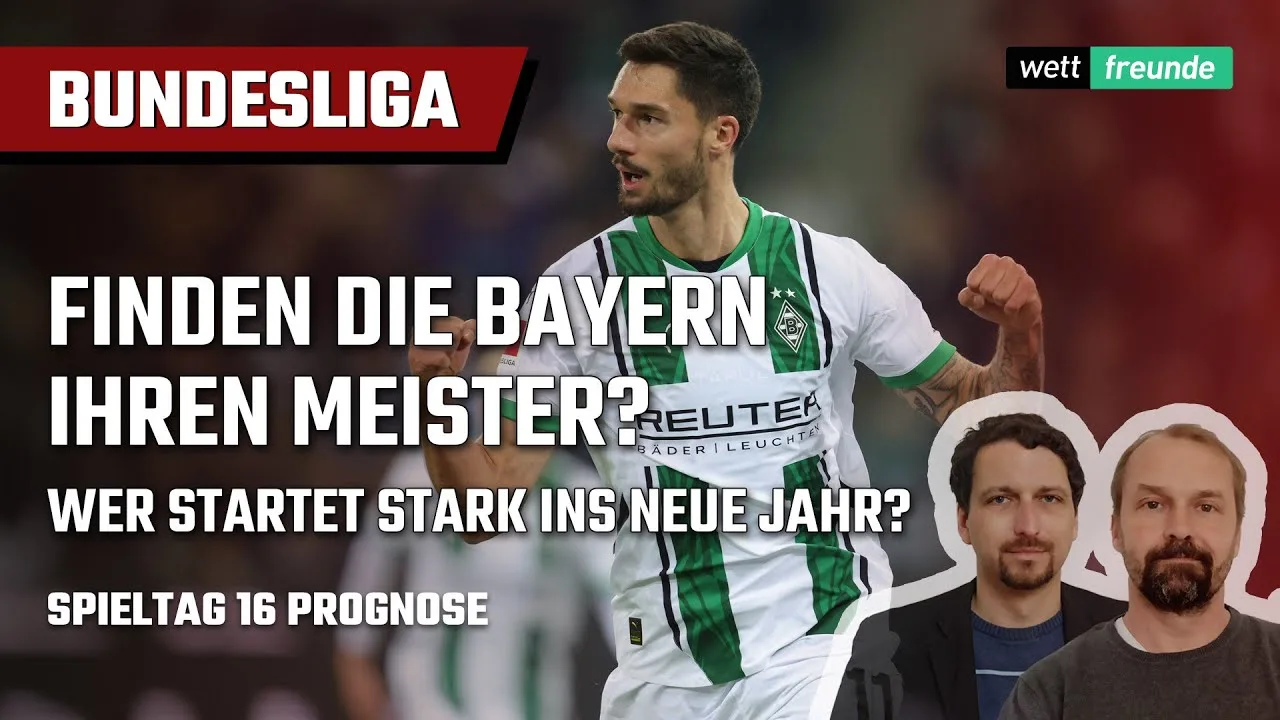 Pronostics Bundesliga Prévisions pour la 16e journée 2024/25