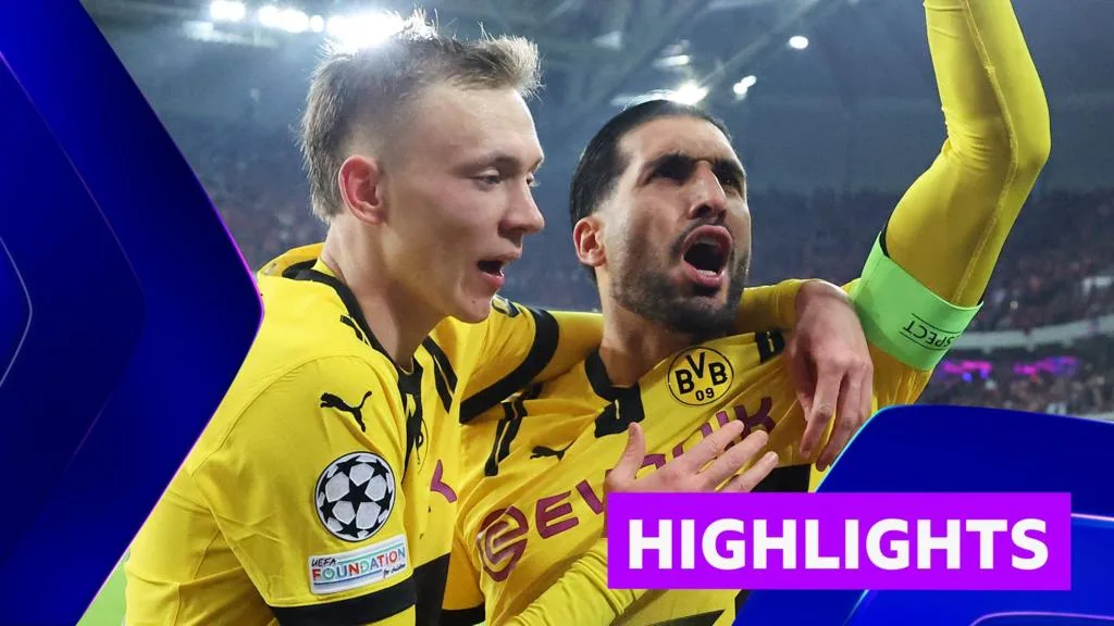 Faits saillants de la Ligue des champions: Lille 1-2 Borussia Dortmund (AGG 2-3) – BBC Sport