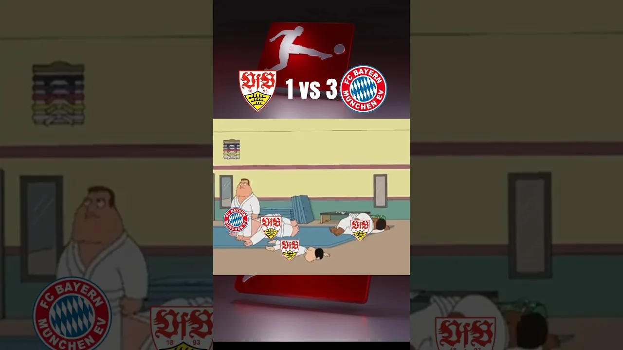 Bundesliga 24/25 VFB Stuffgart vs Bayern Munchen 1-3 Matchweek 24 Fundy Family Guy Meme