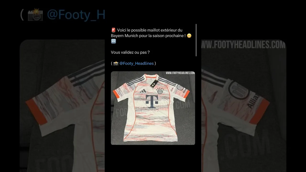 React au futur maillot du Bayern Munich #bayernmunich #bundesliga #football #react #reaction